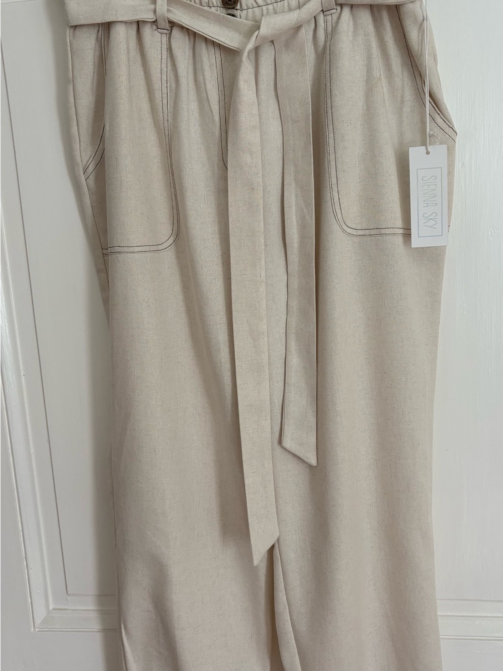 Linen Capri Length Pants-NWT!